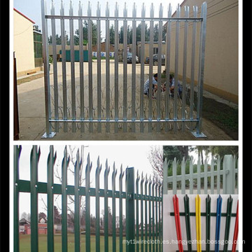 Fuente de fábrica Galvanized Palisade Fence